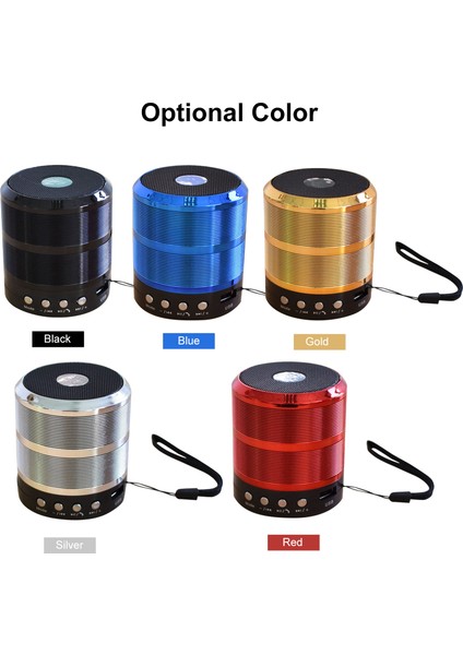 Taşınabilir Kablosuz Bluetooth Hoparlör, Mini Stereo Ses, USB ve Aux (Yurt Dışından) modelleri
