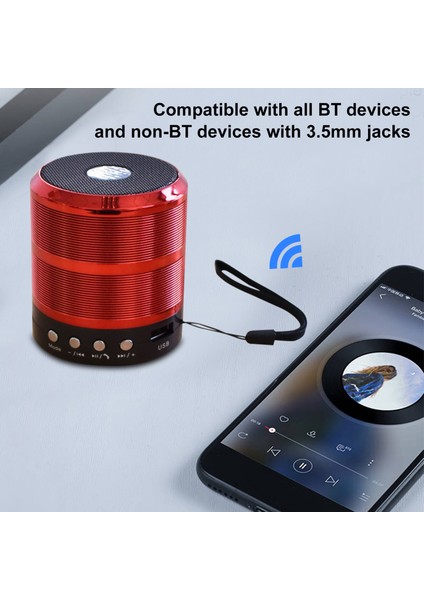 Taşınabilir Kablosuz Bluetooth Hoparlör, Mini Stereo Ses, USB ve Aux (Yurt Dışından) indirimleri