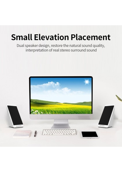 USB Kablolu Subwoofer Hoparlör - Stereo Ses ve Ses Kontrolü | Pc, Laptop, Tablet (Yurt Dışından) fiyatları