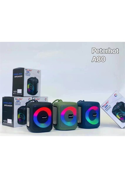 A80 Su Geçirmez Kablosuz Açık Hava Bluetooth Hoparlör Rgb Subwoofer (Yurt Dışından) fırsatları