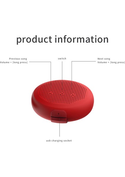 BT2288 Ipx7 Su Geçirmez Bluetooth Hoparlör Kablosuz Taşınabilir USB Şarjlı (Yurt Dışından)