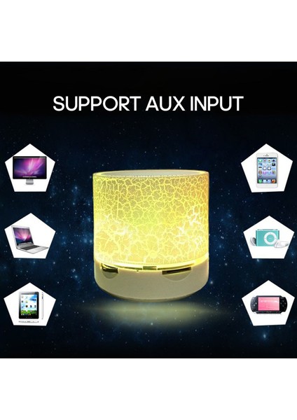 A9 Mini Kablosuz Hoparlör - Taşınabilir Renkli Işık Efektli Micro Sd ve Aux Girişli 简写优化版： Zuomee A9 Mini Kablosuz Hoparlör - Taşınabilir Işık Efektli (Yurt Dışından)