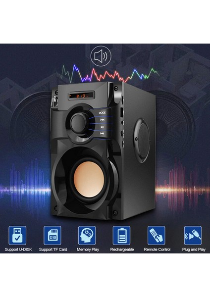 Yüksek Güçlü Kablosuz Bluetooth Hoparlör - Güçlü B (Yurt Dışından) fiyatları