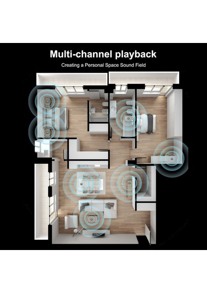 Kemik Iletimli Hoparlör Kablosuz Bt5.0 Ayarlanabilir Eq Renkli Işık IP54 Su Geçirmez (Yurt Dışından)