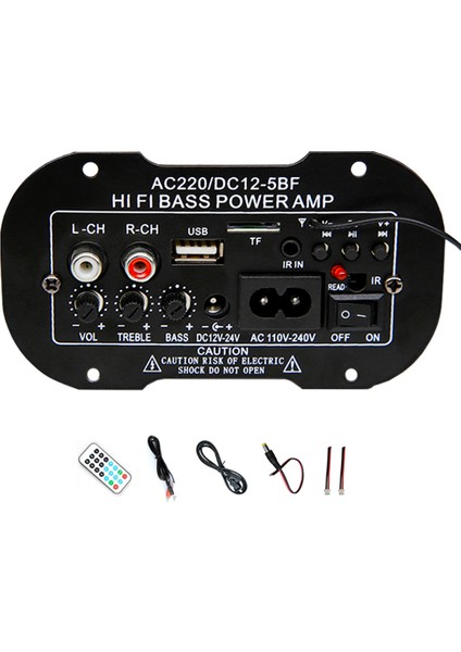 Bluetooth Amplifiye Kartı Aux USB Sd Destekli Kumandalı Bas Tiz Ayarlı (Yurt Dışından) fiyatları