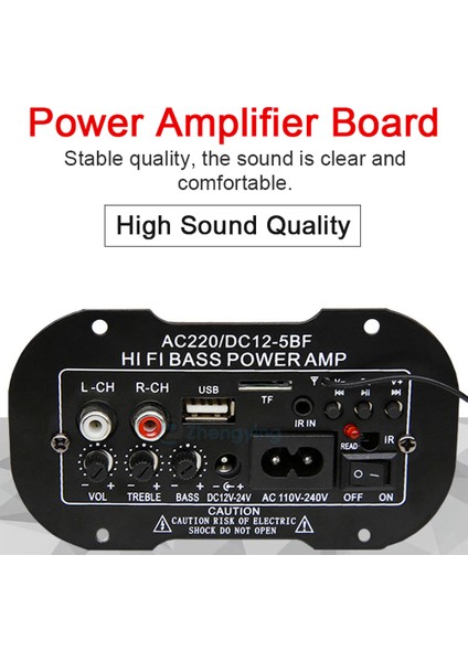 Bluetooth Amplifiye Kartı Aux USB Sd Destekli Kumandalı Bas Tiz Ayarlı (Yurt Dışından) modelleri