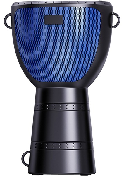 Afrika Davul Tasarımlı Güneş Enerjili Bluetooth Hoparlör - Taşınabilir Kablosuz Açık Hava Hoparlörü, El Fenerli Güneş Panelli (Yurt Dışından)