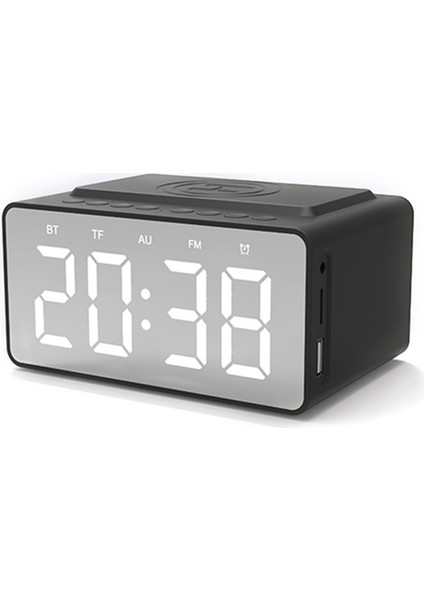 Dijital Masa Saati Hoparlörlü Bluetooth 5.0 ve Kablosuz Şarj (Yurt Dışından)