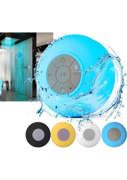 Mini Bluetooth Hoparlör Su Geçirmez Kablosuz Taşınabilir Mikrofonlu Duş & Araç Için Type-C Şarj (Yurt Dışından)
