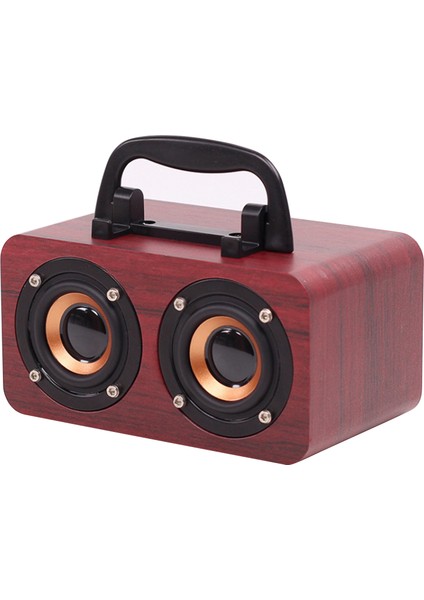 Ahşap Bluetooth Hoparlör, Kablosuz Şarj Fm Radyo Retro Taşınabilir (Yurt Dışından)