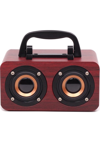 Ahşap Bluetooth Hoparlör, Kablosuz Şarj Fm Radyo Retro Taşınabilir (Yurt Dışından)