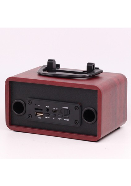 Ahşap Bluetooth Hoparlör, Kablosuz Şarj Fm Radyo Retro Taşınabilir (Yurt Dışından)