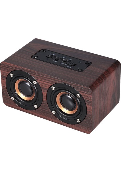 W5 Kırmızı Bluetooth Hoparlör - Çift Hoparlör & Süper B (Yurt Dışından)