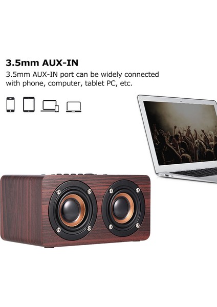 W5 Kırmızı Bluetooth Hoparlör - Çift Hoparlör & Süper B (Yurt Dışından)