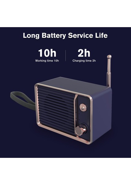 Bt 5.0 Taşınabilir Bluetooth Hoparlör, Telefon Görüşmeli ve Uzun Pil Ömrü (Yurt Dışından)