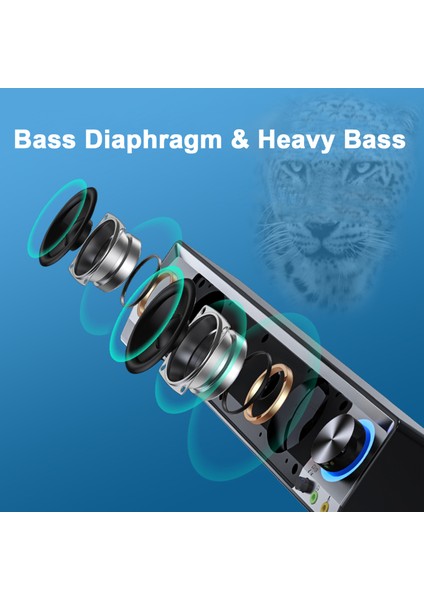 V-199 USB Bilgisayar Hoparlörü Kablolu Stereo Subwoofer Güçlü Bas Pc Dizüstü Telefon (Yurt Dışından) fiyatları