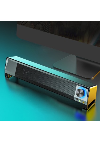 V-199 USB Bilgisayar Hoparlörü Kablolu Stereo Subwoofer Güçlü Bas Pc Dizüstü Telefon (Yurt Dışından) fırsatları