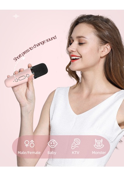 Mini Bluetooth Karaoke Hoparlör ve Kablosuz Mikrofon Seti - Ev Partileri (Yurt Dışından)