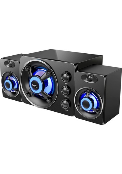 Sada D-208 3'lü Hoparlör Süper B USB Rgb LED (Yurt Dışından)
