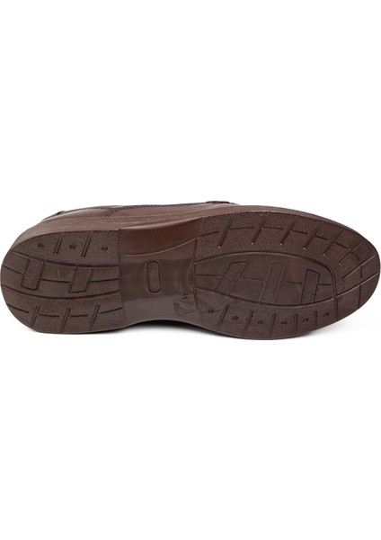 1627 Bağcıklı Kahverengi Deri Erkek Günlük Ayakkabı indirimleri