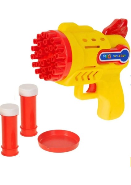 Işıklı Pilli Köpük Baloncuk Makinesi Tabancası