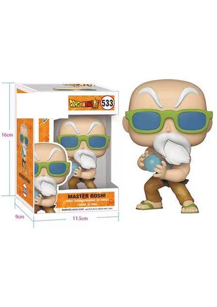 Pop Seven Dragon Ball Goku Vegeta Anime Sevimli Bebeğin Elini Çevreleyen Çizgi Film Oyuncaklarının Q Versiyonu (Yurt Dışından)