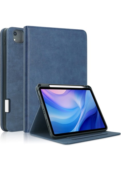 iPad Air 11 2024 / Pro 11 2022 Için Akıllı Deri Tablet Kılıfı (Yurt Dışından)