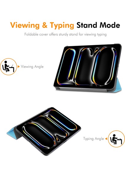iPad Pro 11 2024 Deri Standlı Kılıf (Yurt Dışından)
