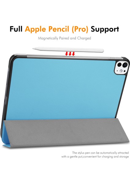 iPad Pro 11 2024 Deri Standlı Kılıf (Yurt Dışından)