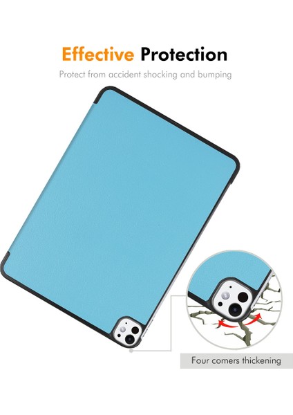 iPad Pro 11 2024 Deri Standlı Kılıf (Yurt Dışından)