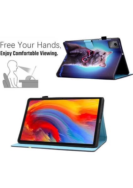 Lenovo Tab M11 / Xiaoxin Pad 11 2024 Için Dikiş Tablet Kılıfı (Yurt Dışından)