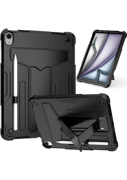 iPad Air 11 2024 Için Silikon Hibrit Pc Kılıfı (Yurt Dışından)