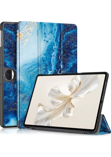 Honor Pad 9 Için Custer Boyalı Deri Kılıf (Yurt Dışından)