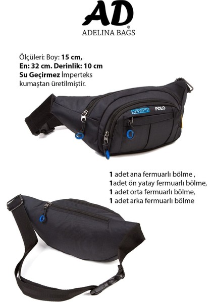 Şık Siyah Omuz ve Bel Çantası, Hafif ve Rahat Günlük Kullanım için ideal modelleri