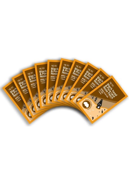 Mjcare Nose Patch Siyah Nokta Görünümü ve Gözenek Için Temizleyici Burun Bandı 10 Adet