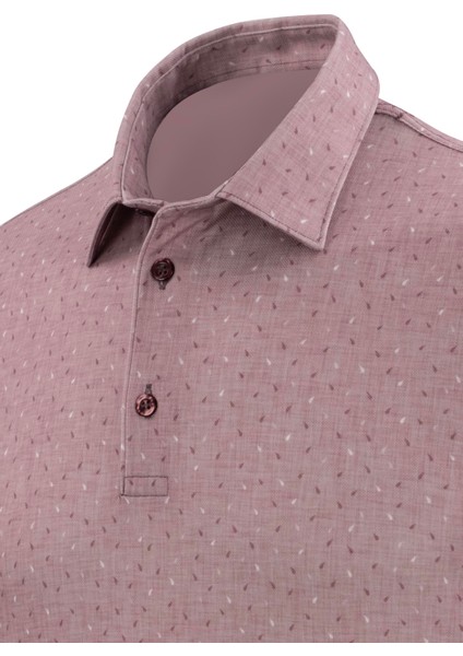 Erkek Gömlek Yaka Dijital Baskı Desenli Klasik Kalıp Tişört - 5109 modelleri