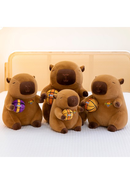 Basketbol Capybara Peluş Oyuncak Yastık Bebek Bebek Tatil Hediyesi (Yurt Dışından) fiyatları