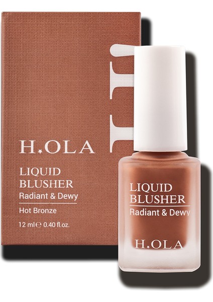 Likit Allık | Lıquıd Blusher Hot Bronze | Kalıcı Yüksek Pigmentli Nemlendirici | Hot Bronze