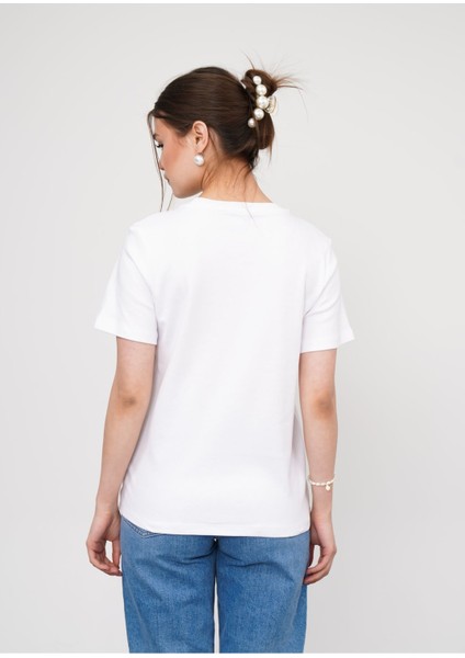 Regular Fit Bisiklet Yaka Kadın T-Shirt
