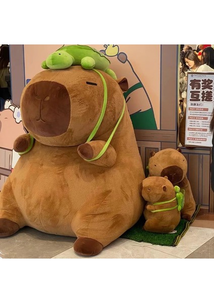 Büyük Capybara Bebek Peluş Oyuncak Yastık Bebek Tatil Hediyesi (Yurt Dışından)