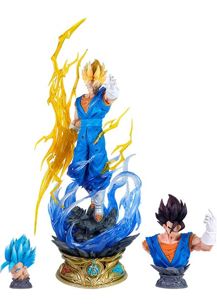 Yedi Dragon Ball Saiyan Üç Başlı Heykel Ultimate Warrior Cloud Rising Bejit El Aleti Modeli Figür Modeli (Yurt Dışından)