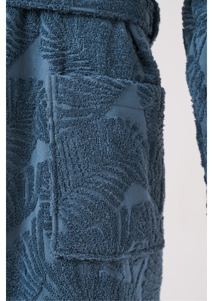 %100 Pamuk Şalyaka Işlemeli Yaprak Desenli Yüksek Kalite Kadın Bornozu fiyatları