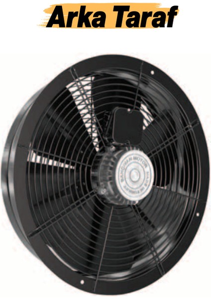 Havalandırma Aspiratörü Fanı 65 W Monofaze Kirli Hava Kötü Koku Tahliye Metal Fan 250 mm Vantilatör