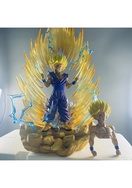 Seven Dragon Ball Gohan Fırtına Gaz Sahnesi El Kuklası Model Heykel Süs Hediye (Yurt Dışından)