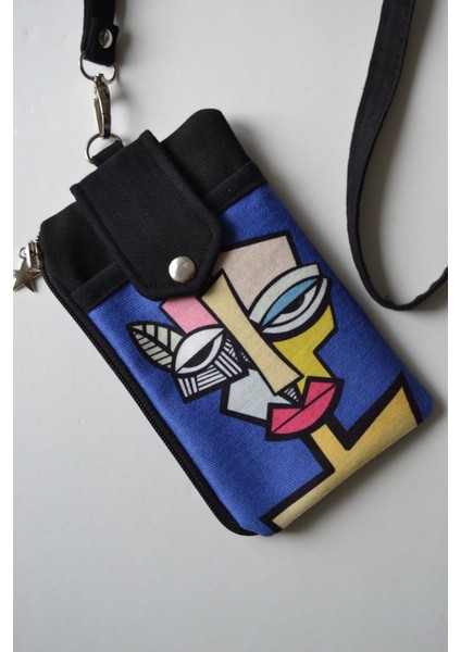 Renkli Surat Desenli Telefon ve Cüzdan Çantası, şık ve kullanışlı tasarım fiyatları