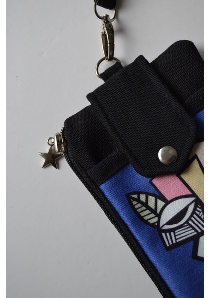 Renkli Surat Desenli Telefon ve Cüzdan Çantası, şık ve kullanışlı tasarım modelleri