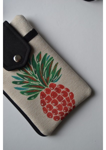 Renkli Ananas Desenli Telefon ve Cüzdan Çantası, Çok Renkli, Gün ve Gece Kullanımına Uygun fiyatları