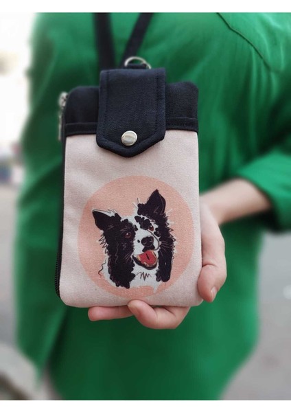 Renkli Köpek Desenli Telefon ve Cüzdan Çantası, Şık ve Kullanışlı Tasarım fiyatları