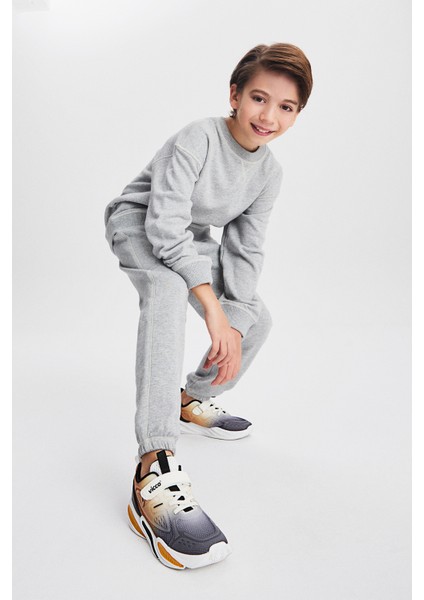 Samur Basic Erkek Çocuk Gri Spor Ayakkabı