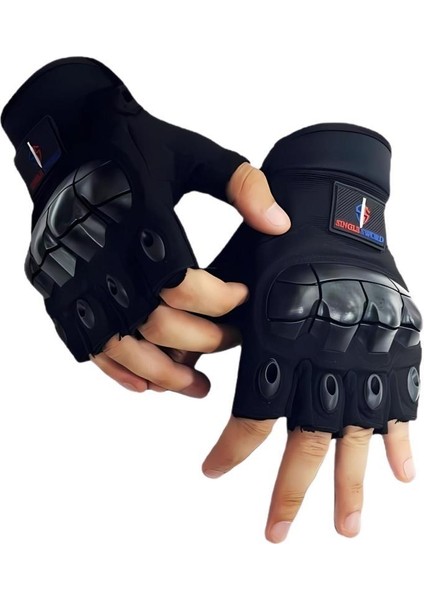Yarım Parmak Destekli Motorcu&Bisiklet Eldiveni